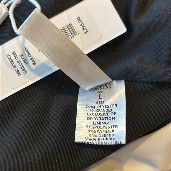 Stylish Black and White Buttoned Swimsuit - Picture 8 of 13